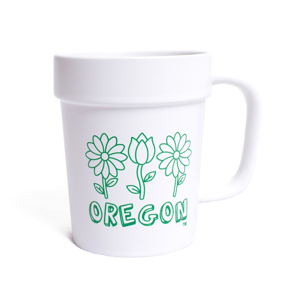 Ducks Spirit, Spirit Product, White, Traditional Mugs, Ceramic, Home & Auto, 14 ounce, Planter, Flower Design, 834095